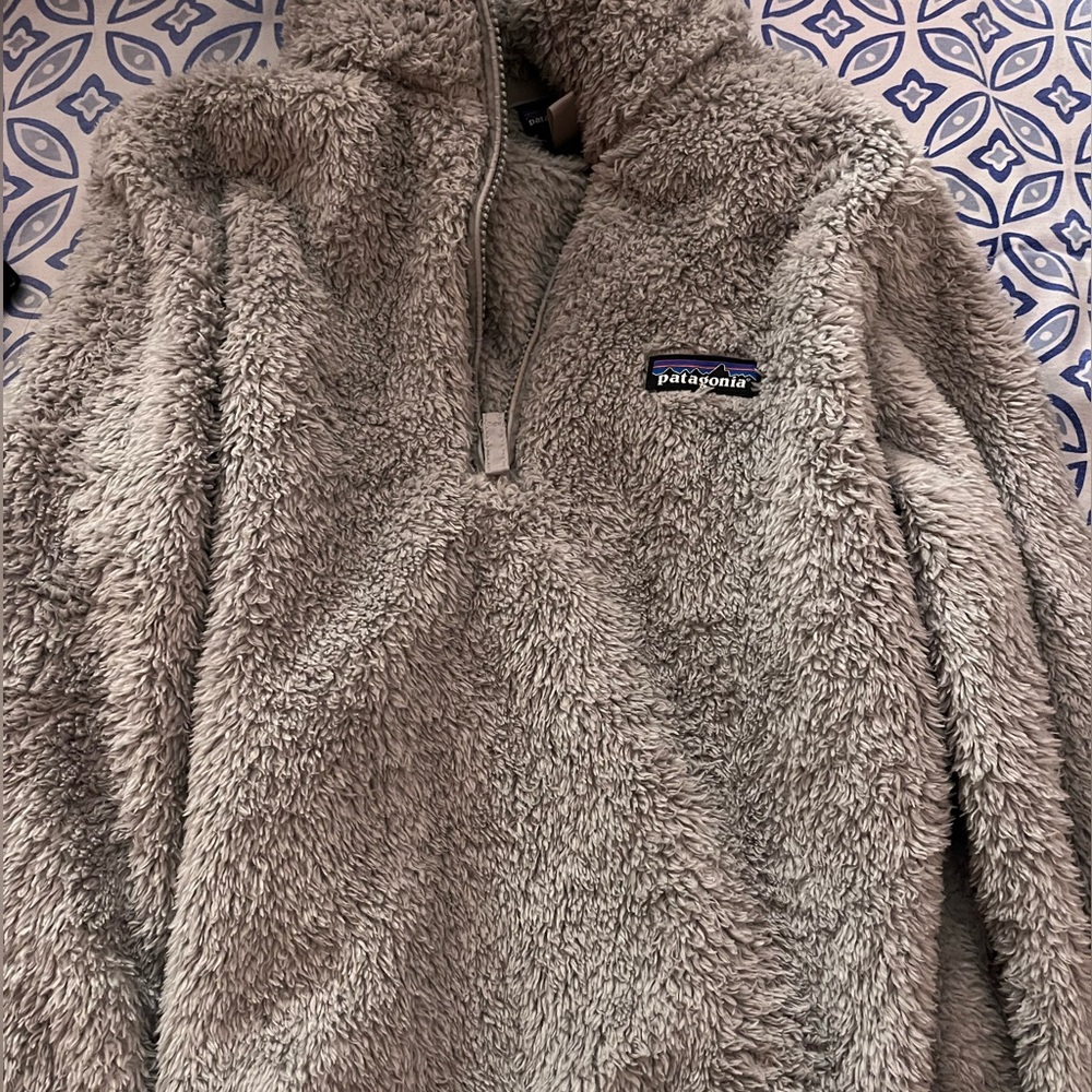 Gray Patagonia Quarterzip Sherpa